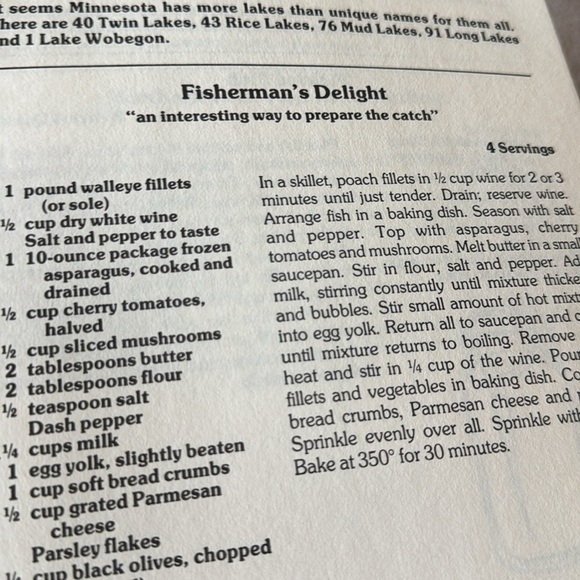 Recipes from Minnesota: with love Vintage 1981 Cookbook Kitchen GUC - Picture 4 of 6